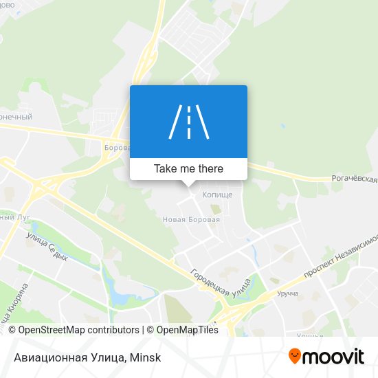 Авиационная Улица map