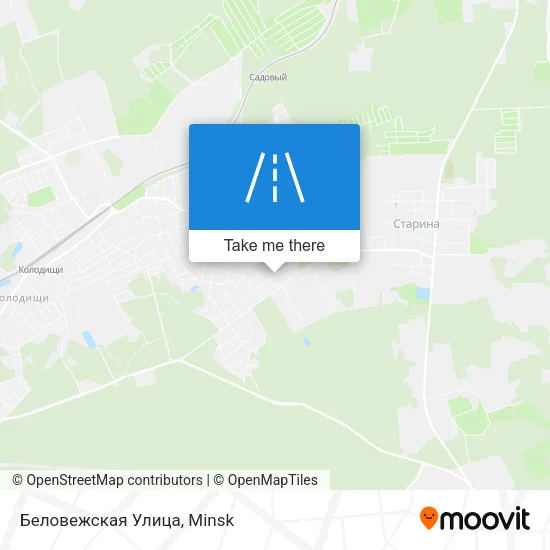 Беловежская Улица map