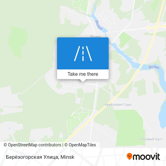 Берёзогорская Улица map