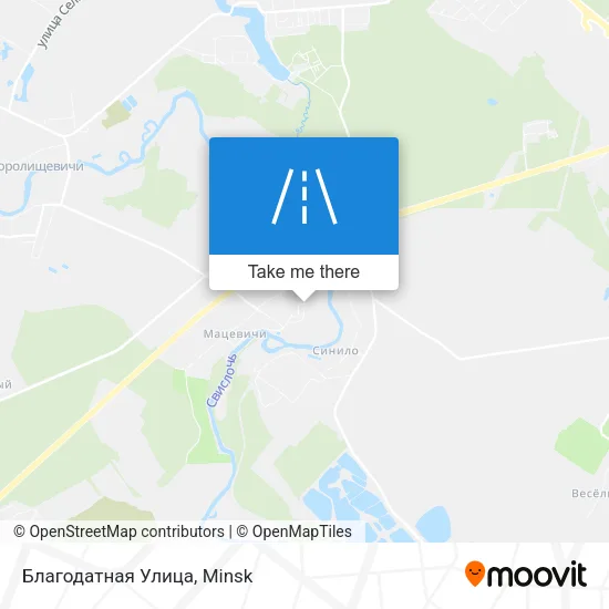 Благодатная Улица map