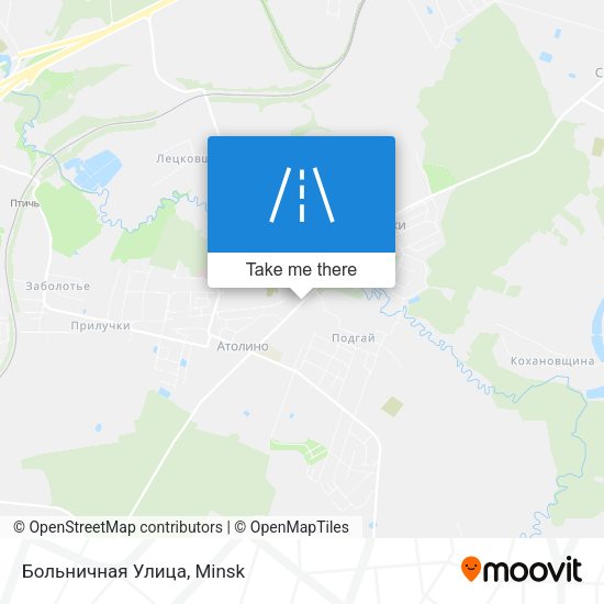 Больничная Улица map