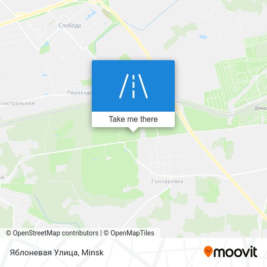 Яблоневая Улица map