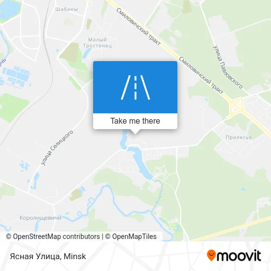 Ясная Улица map