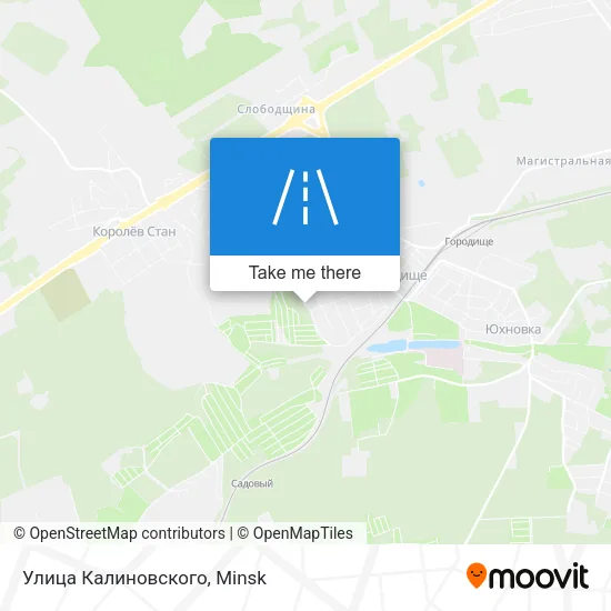 Улица Калиновского map