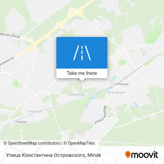 Улица Константина Острожского map