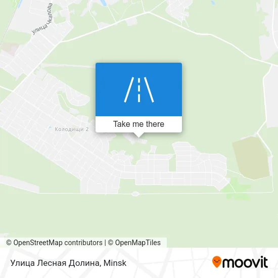 Улица Лесная Долина map