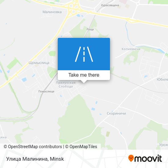Улица Малинина map