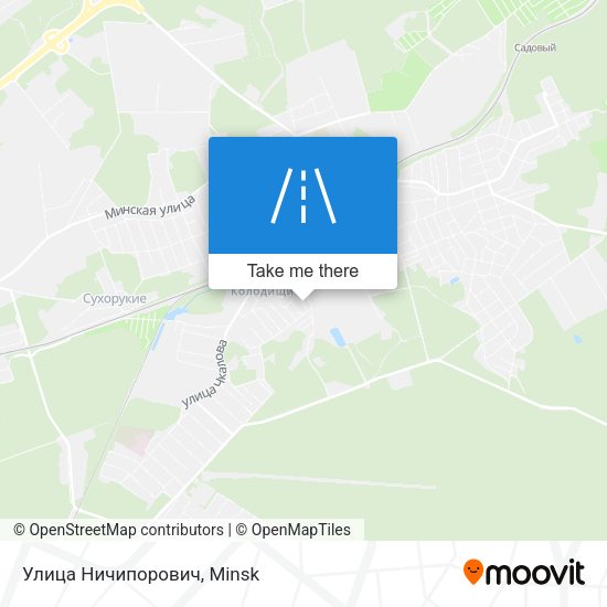 Улица Ничипорович map