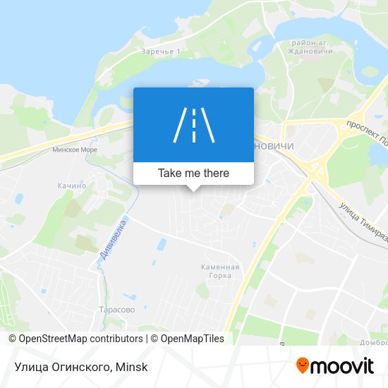 Улица Огинского map