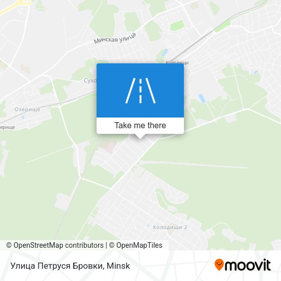 Улица Петруся Бровки map