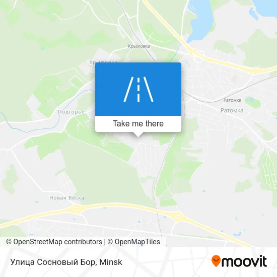 Улица Сосновый Бор map