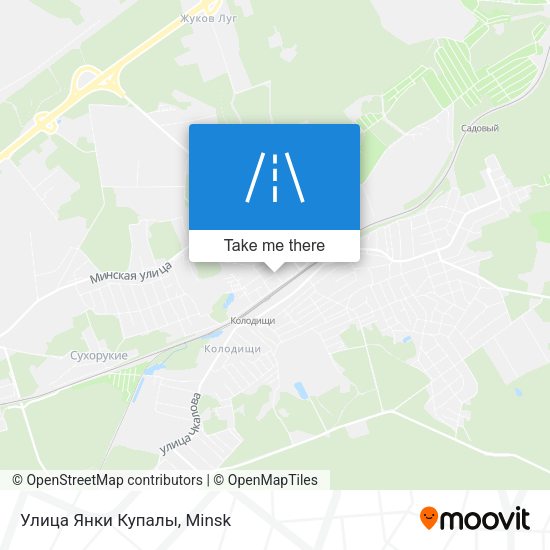 Улица Янки Купалы map