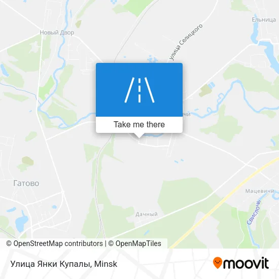 Улица Янки Купалы map