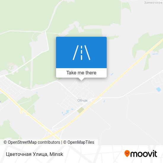 Цветочная Улица map