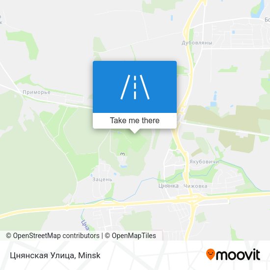 Цнянская Улица map