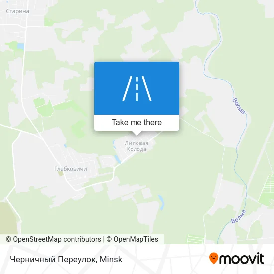 Черничный Переулок map