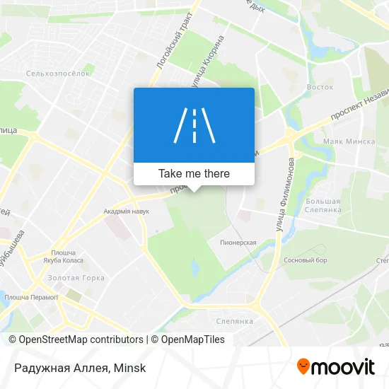 Радужная Аллея map