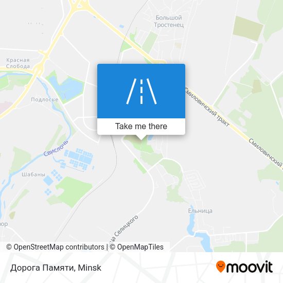 Дорога Памяти map