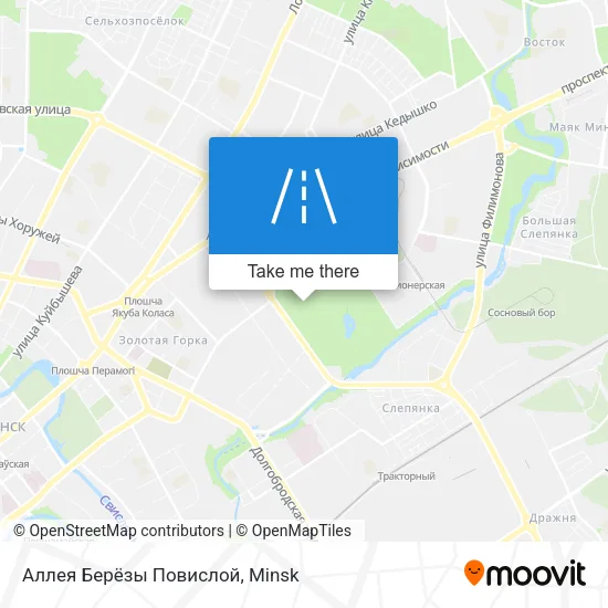 Аллея Берёзы Повислой map