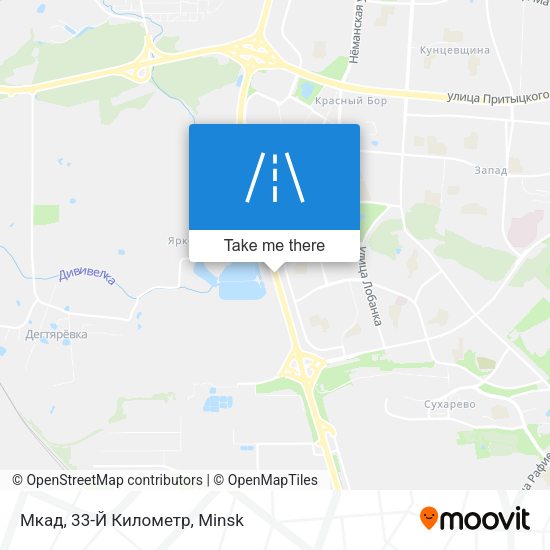 Мкад, 33-Й Километр map