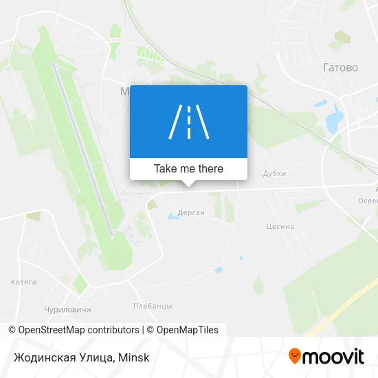 Жодинская Улица map