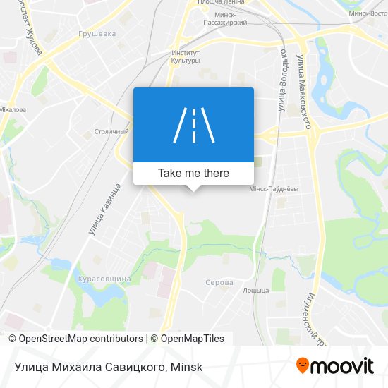Улица Михаила Савицкого map
