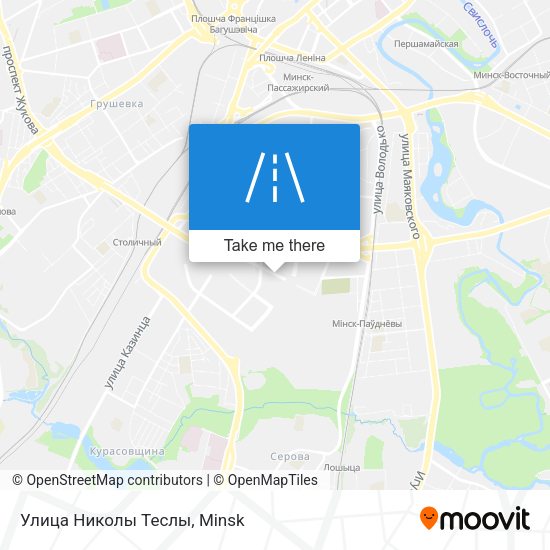 Улица Николы Теслы map