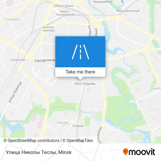 Улица Николы Теслы map