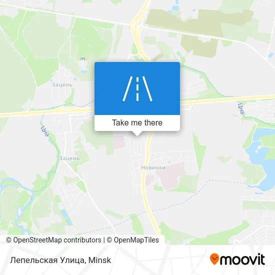 Лепельская Улица map