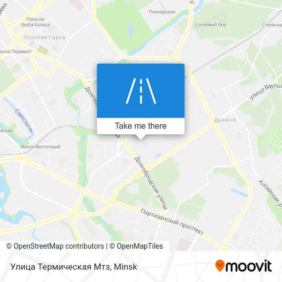 Улица Термическая Мтз map