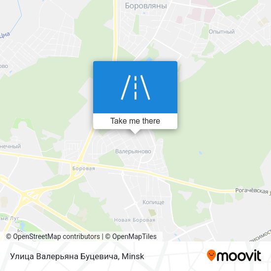 Улица Валерьяна Буцевича map