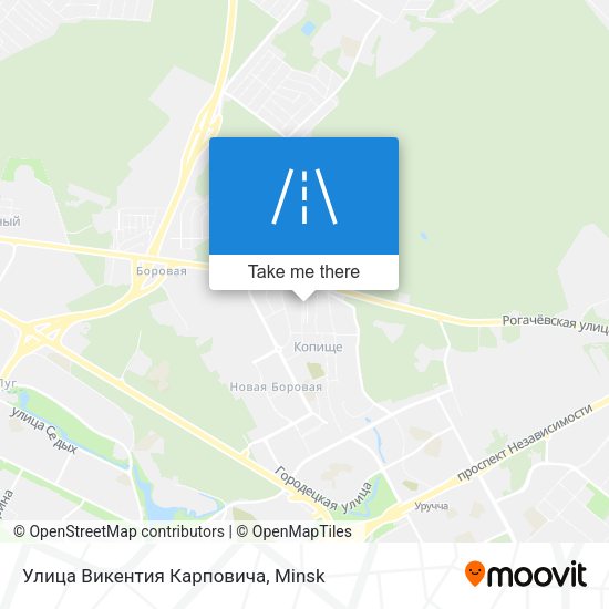 Улица Викентия Карповича map