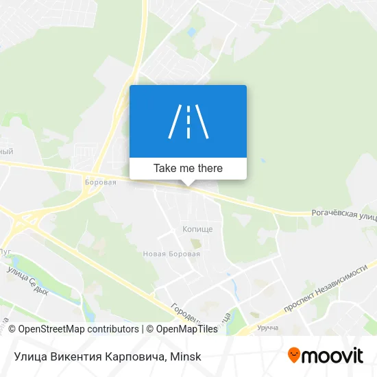 Улица Викентия Карповича map