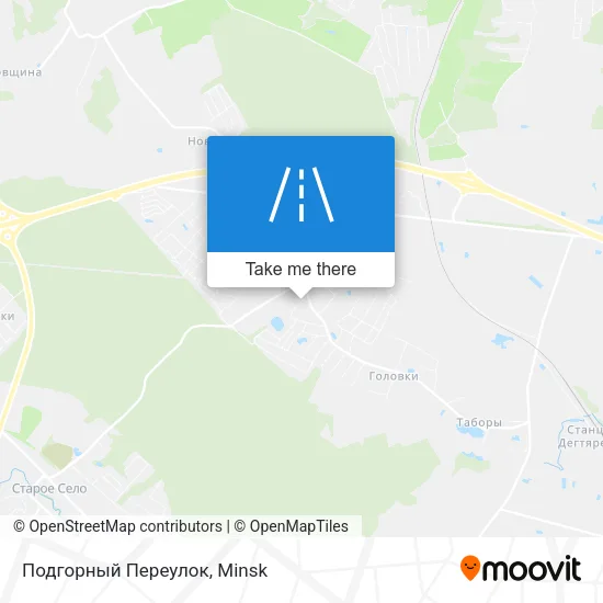 Подгорный Переулок map