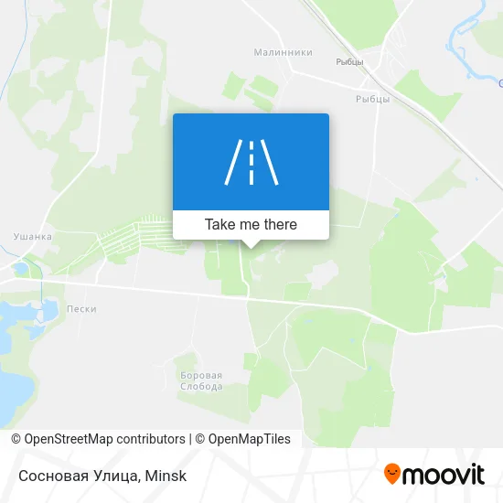 Сосновая Улица map