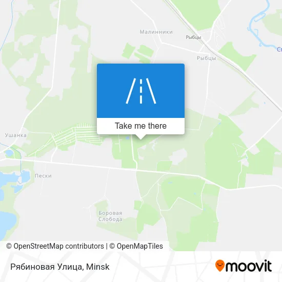 Рябиновая Улица map