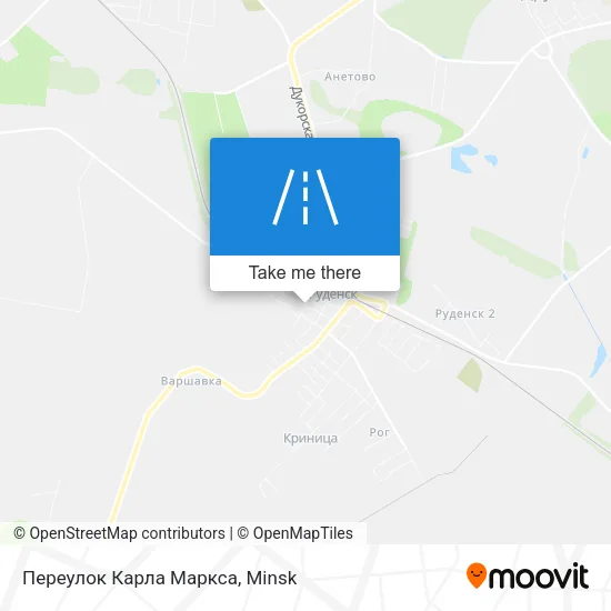 Переулок Карла Маркса map