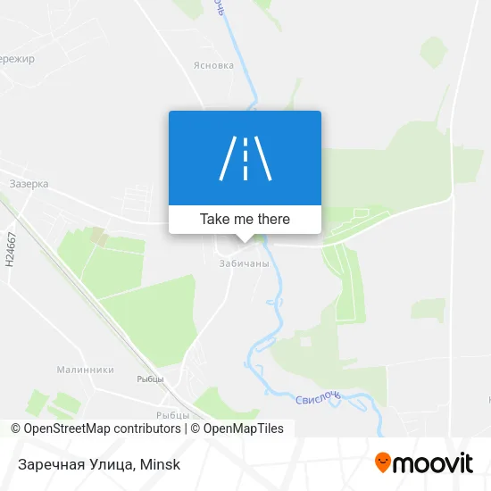 Заречная Улица map