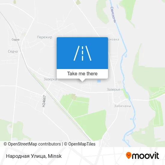 Народная Улица map