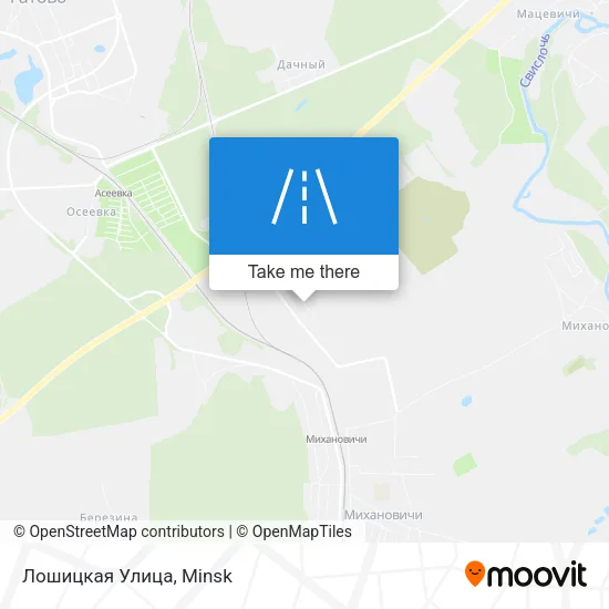 Лошицкая Улица map