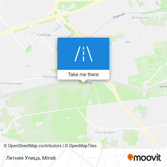 Летняя Улица map