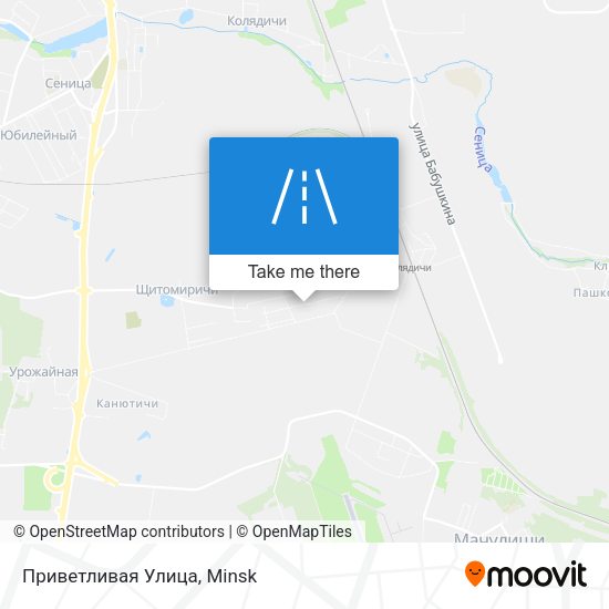 Приветливая Улица map