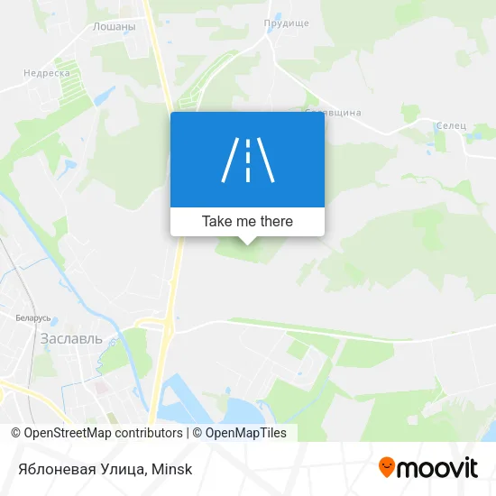 Яблоневая Улица map