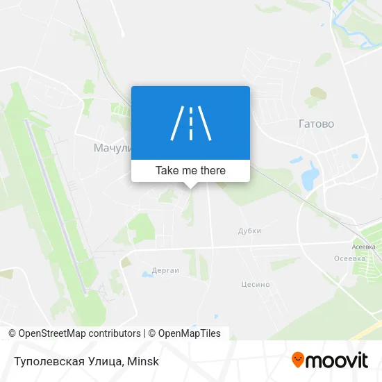 Туполевская Улица map