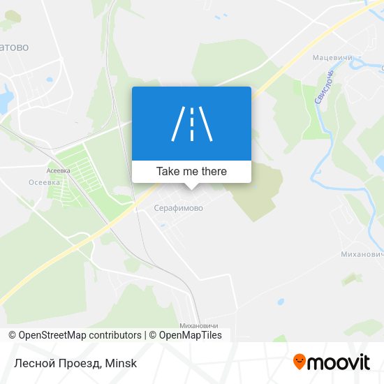 Лесной Проезд map