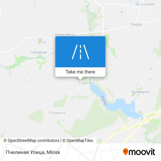 Пчелиная Улица map