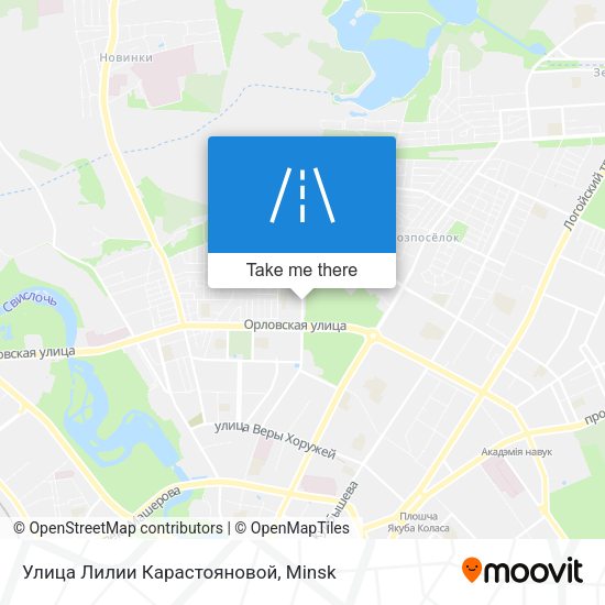 Улица Лилии Карастояновой map
