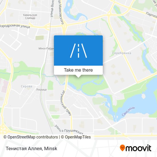 Тенистая Аллея map