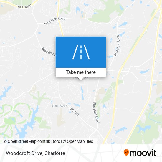 Woodcroft Drive map