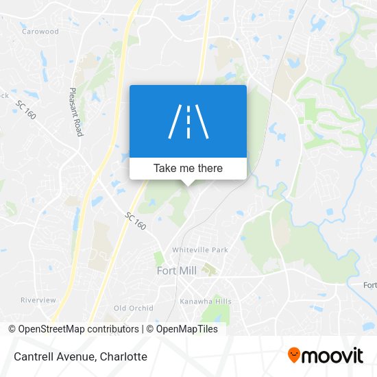 Cantrell Avenue map